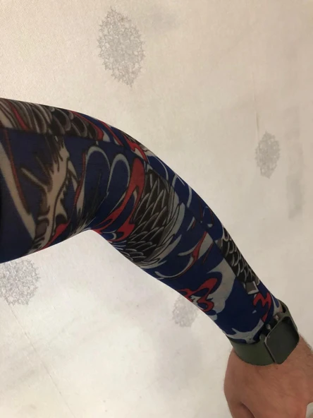 Giyilebilir Dövme Mavi Rüya Dövme Çift Kol - Resim 3