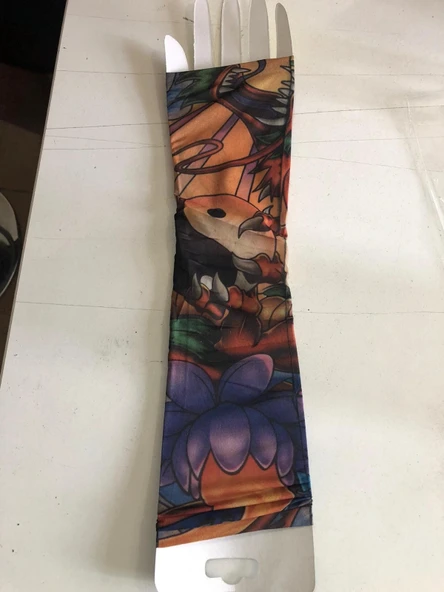 Giyilebilir Dövme Ejderha Dövmesi Çift Kol - Resim 2