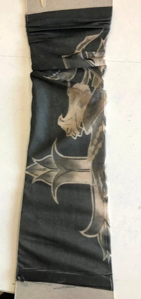 Çift Kol Giyilebilir Dövme Siyah Güllü Desenler - Resim 2