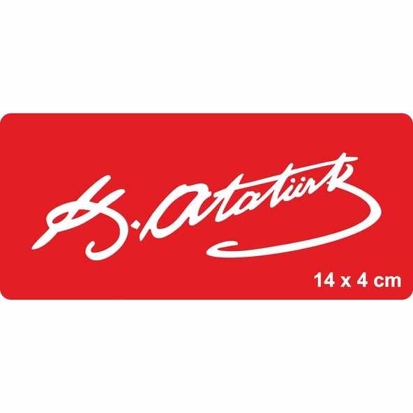 Atatürk İmzası-3 Tattoo Geçici Dövme Şablonları Kına Kalıpları ürün görseli 1