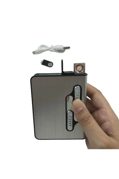 AlsepeteAvm Usb Şarjlı Çakmaklı Tabaka - Resim 3