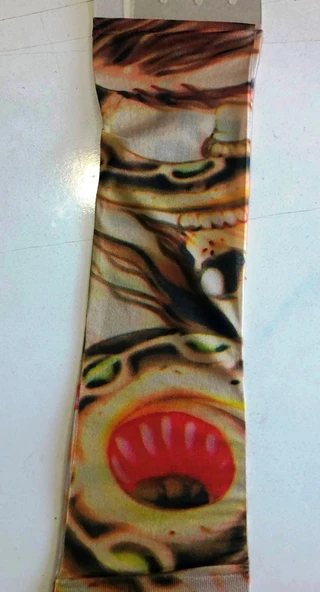 Çift Kol Giyilebilir Dövme Girdap Desenler Tattoo Sleeve - Resim 2