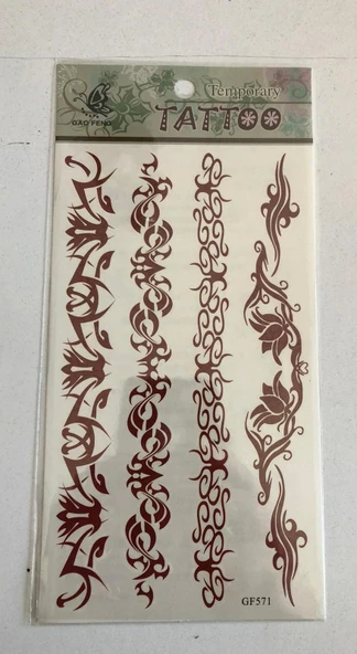 Yapıştırma Sticker Dövme Bel sırt Geçici Dövmesi ürün görseli 1