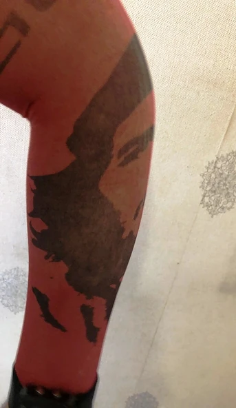 Çift Kol Giyilebilir Dövme Che Desenler Tattoo Sleeve ürün görseli 1