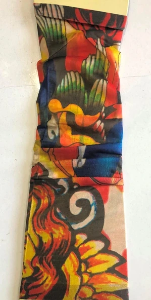 Çift Kol Giyilebilir Dövme Karizma Tattoo Sleeve - Resim 2