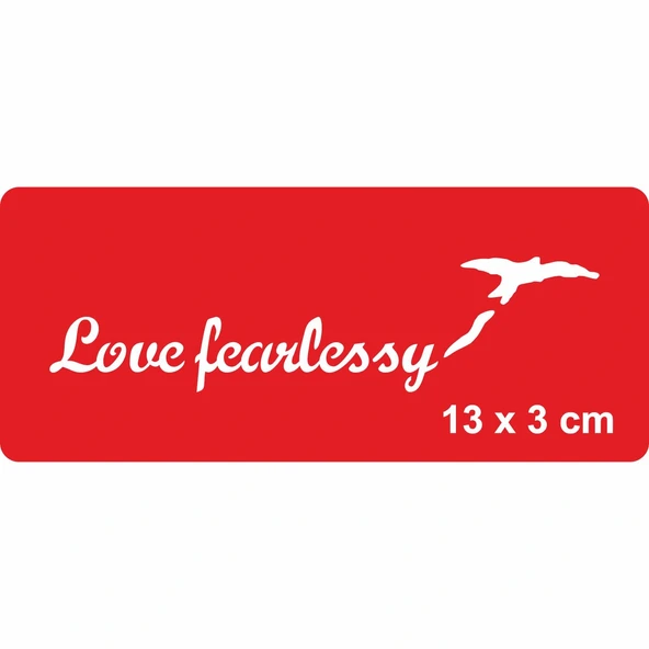 Korkusuzca Sev! Tattoo Geçici Dövme Şablonları Kına Kalıpları ürün görseli 1