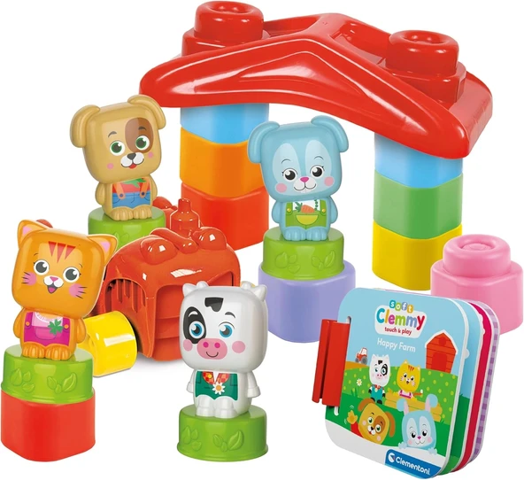 Clementoni Soft Clemmy Yumuşak Blok Bebek Hayvanlar Çiftliği 17884 - 5