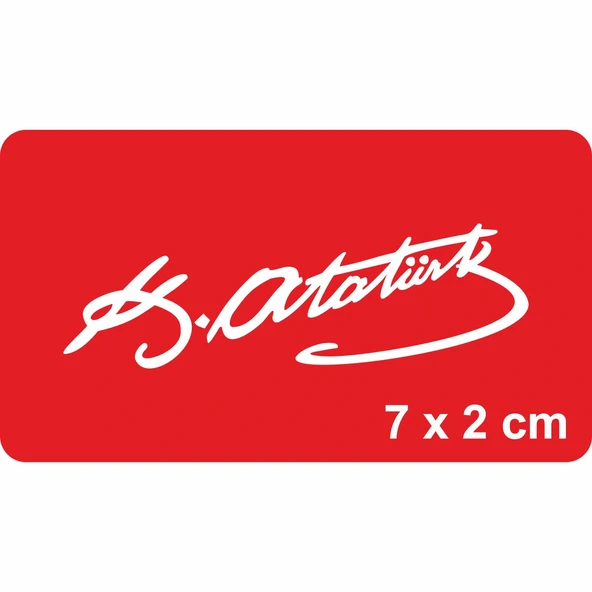 Atatürk İmzası-1 Tattoo Geçici Dövme Şablonları Kına Kalıpları ürün görseli 1