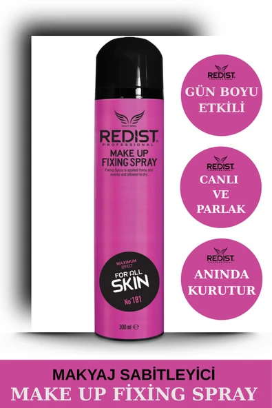 Redist Makyaj Sabitleyici Sprey – Gün Boyu Kalıcı Ve Taze Görünüm Için 300 ml Vegan - 4
