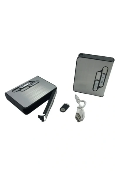 AlsepeteAvm Usb Şarjlı Çakmaklı Tabaka - Resim 2
