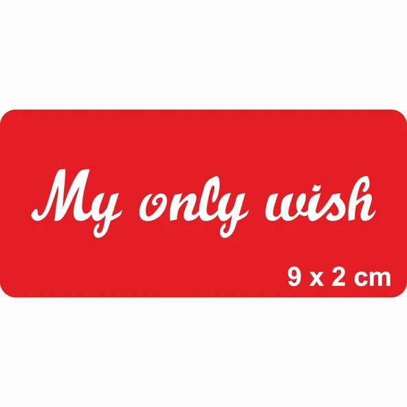 Benim Tek Dileğim!... Tattoo Geçici Dövme Şablonları Kına Kalıpları ürün görseli 1