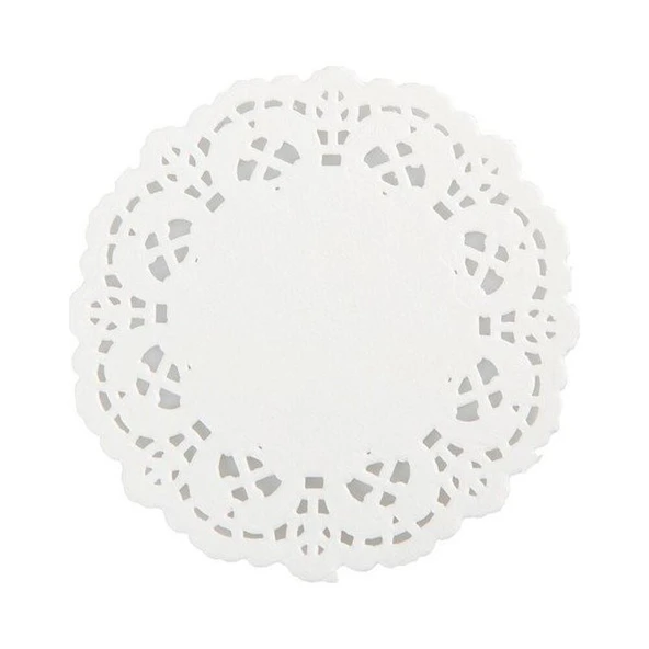 Dolphin Dantel Görünümlü Kağıt Bardak Altlığı - Çay Bardağı Kağıt Altlığı - 24 Adet 500'lü Paket - 3