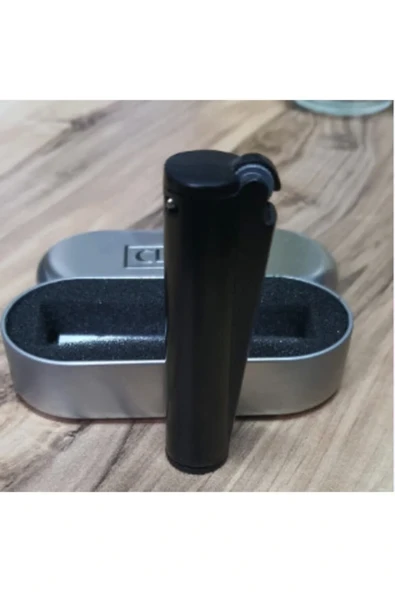 AlsepeteAvm Siyah Benzinli Metal Çakmak ürün görseli 1