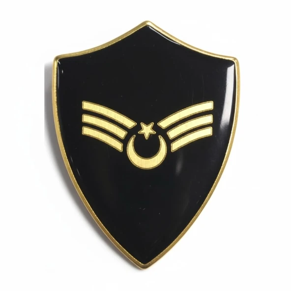 Minyatür Rütbe Astsubay Sağlık Sınıfı - Astsubay Kıdemliçavuş (Siyah Zemin JANDARMA) ürün görseli