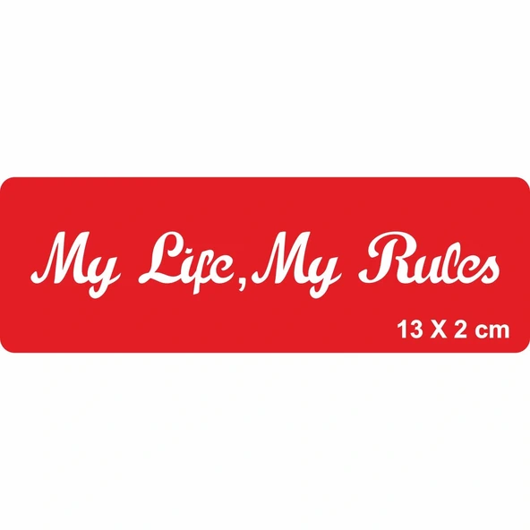 Benim Hayatım Benim Kurallarım Tattoo Geçici Dövme Şablonları Kına Kalıpları ürün görseli 1