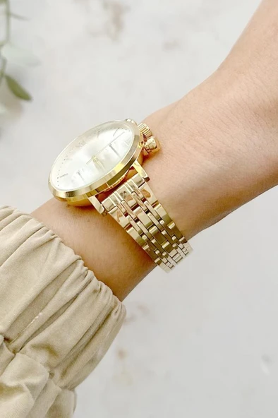 Massa Gold İçi Gümüş Kadın Kol Saati - 2