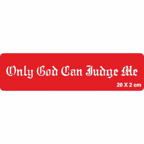Beni Sadece Tanrı Yargılar Tattoo Geçici Dövme Şablonları Kına Kalıpları ürün görseli 1