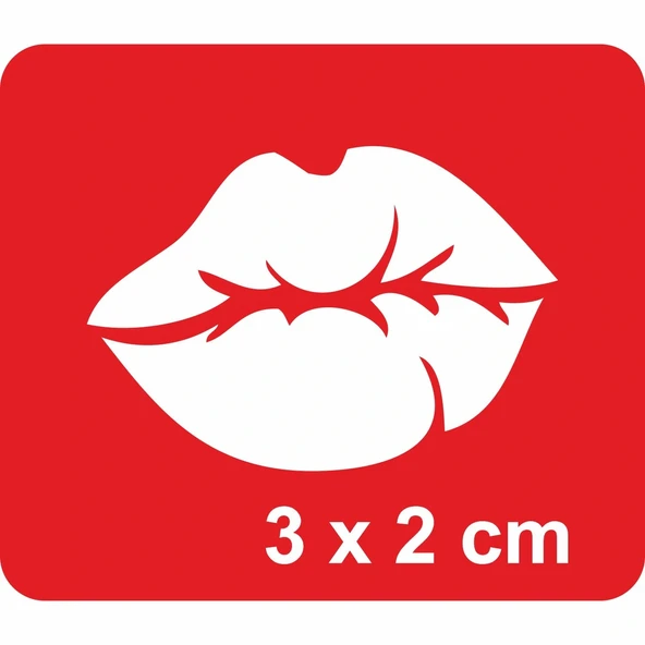 Öpücük Dudak  Tattoo Geçici Dövme Şablonları Kına Kalıpları ürün görseli 1