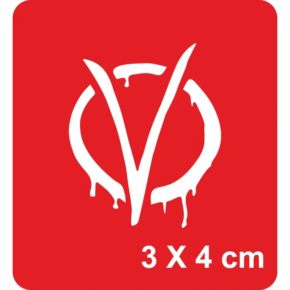 V for Vendetta Tattoo Geçici Dövme Şablonları Kına Kalıpları ürün görseli 1
