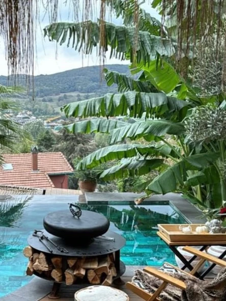 FUJI Odunluklu Ateş Çukuru, Bahçe Şöminesi & Bahçe Masası - Resim 5