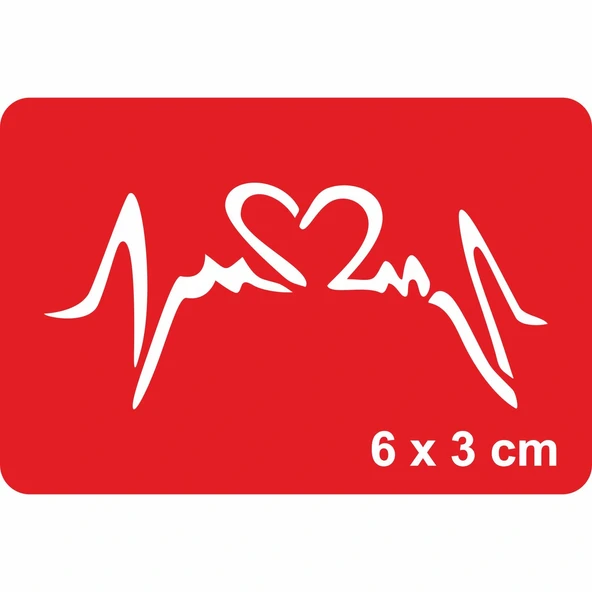 Kalp ve Ritim  Tattoo Geçici Dövme Şablonları Kına Kalıpları