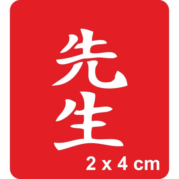 Öğretmen Kanji Tattoo Geçici Dövme Şablonları Kına Kalıpları ürün görseli 1