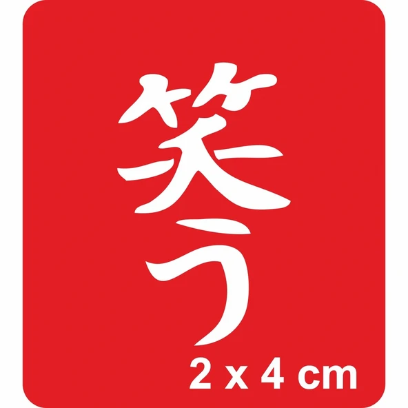Gülmek Kanji Tattoo Geçici Dövme Şablonları Kına Kalıpları ürün görseli 1
