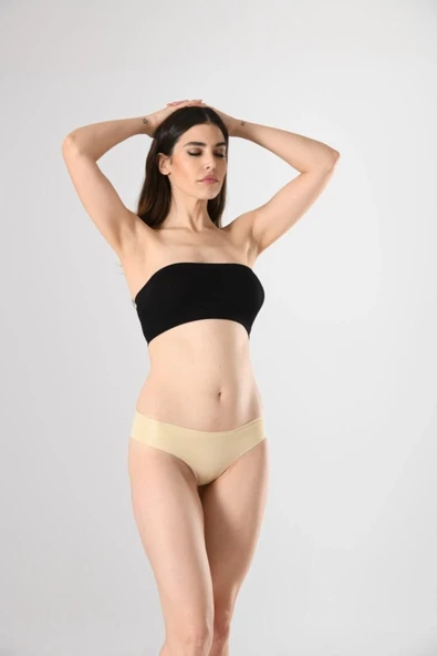 12583 Lazer Kesim Silikonlu Slip - Resim 2