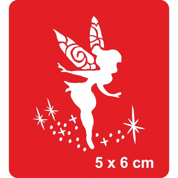 Yıldız Melek Peri  Tattoo Geçici Dövme Şablonları Kına Kalıpları ürün görseli 1