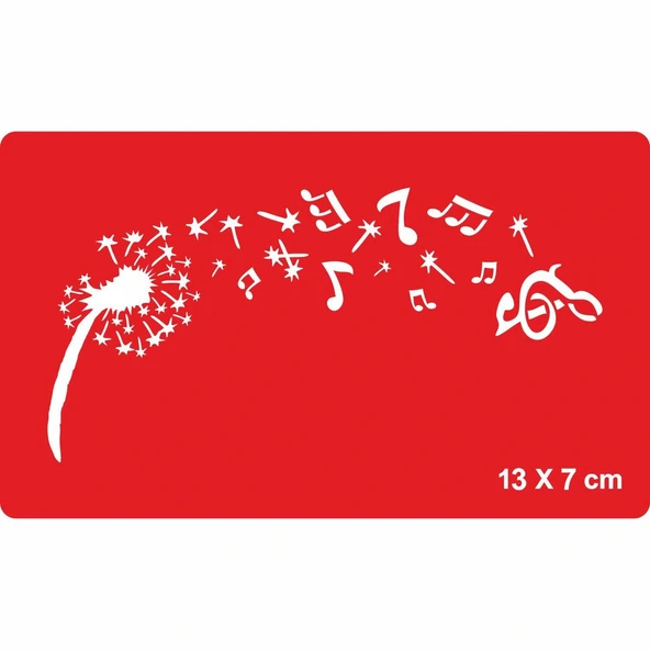 Çiçekler Açsın Notalar Uçuşsun! Tattoo Geçici Dövme Şablonları Kına Kalıpları ürün görseli 1