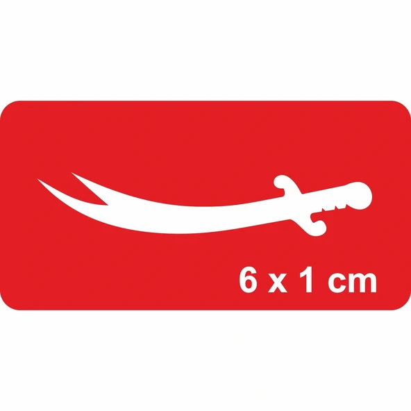 Zülfikar-2 Tattoo Geçici Dövme Şablonları Kına Kalıpları ürün görseli 1