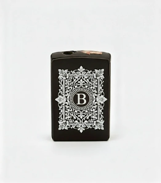 B Harfli Detaylı Kişiye Özel Harf Baskılı Gazlı Çakmak ürün görseli 1