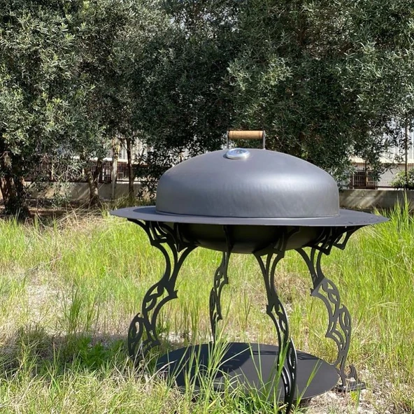 Fumolio MAUNA Odunluklu Ateş Çukuru, Bahçe Şöminesi ve Barbekü Seti - Resim 2