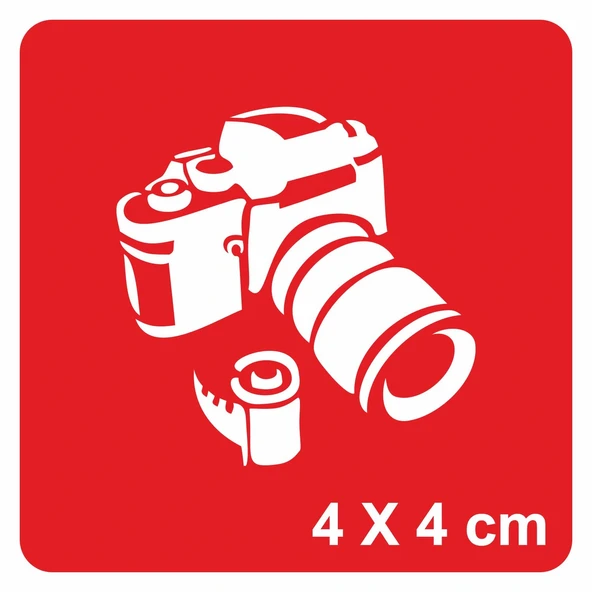 Fotoğraf Makinası Tattoo Geçici Dövme Şablonları Kına Kalıpları