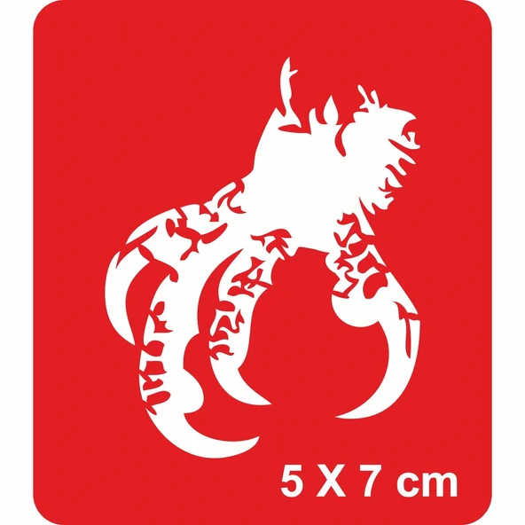 Kartal Pençesi Tattoo Geçici Dövme Şablonları Kına Kalıpları ürün görseli 1