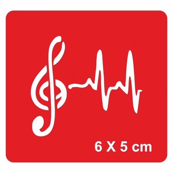 Müziğin Kalp Ritmi Tattoo Geçici Dövme Şablonları Kına Kalıpları ürün görseli 1