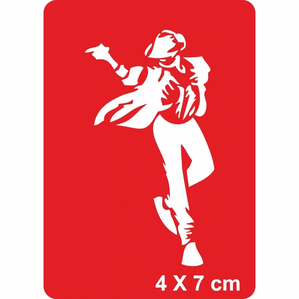 Michael Jackson Moonwalk Tattoo Geçici Dövme Şablonları Kına Kalıpları ürün görseli 1