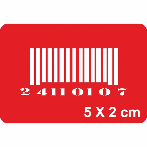 Barkod-1 Tattoo Geçici Dövme Şablonları Kına Kalıpları ürün görseli 1