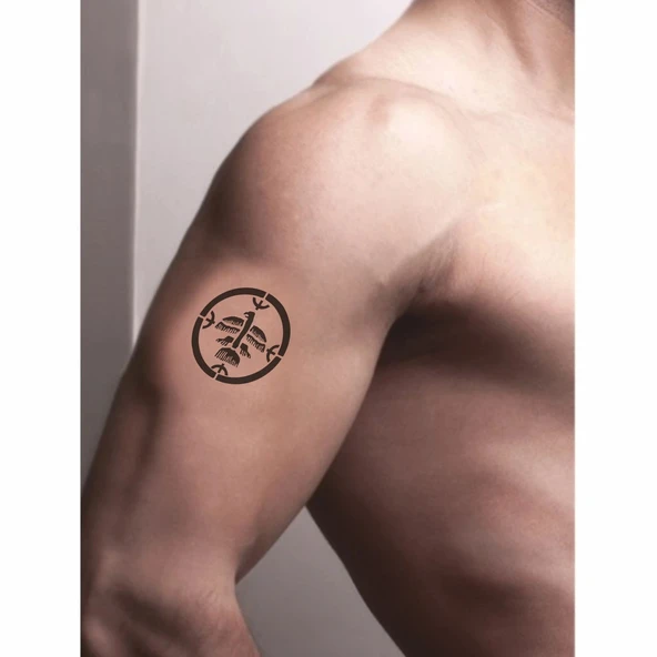 Şaman Davulu Tattoo Geçici Dövme Şablonları Kına Kalıpları - Resim 2