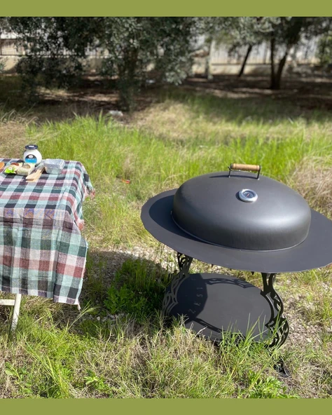 Fumolio MAUNA Odunluklu Ateş Çukuru, Bahçe Şöminesi ve Barbekü Seti ürün görseli 1