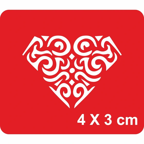 Elmas-3 Tattoo Geçici Dövme Şablonları Kına Kalıpları ürün görseli 1