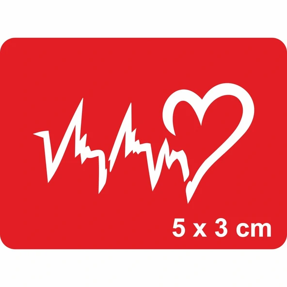 Kalp Ritmi Tattoo Geçici Dövme Şablonları Kına Kalıpları ürün görseli 1