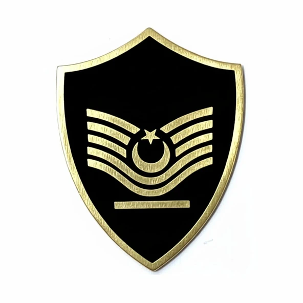 Minyatür Rütbe Astsubay Sağlık Sınıfı - Astsubay Başçavuş (Siyah Zemin JANDARMA) ürün görseli