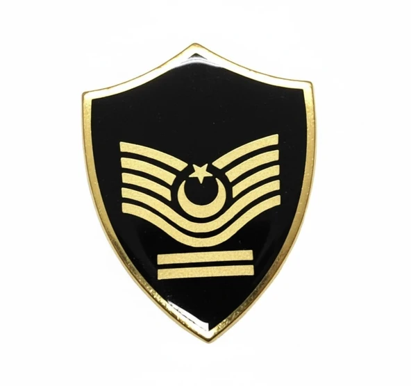 Minyatür Rütbe Astsubay Sağlık Sınıfı - Astsubay Kıdemli Başçavuş (Siyah Zemin JANDARMA) ürün görseli