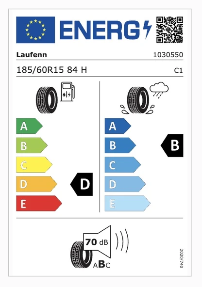 Laufenn 185/60R15 84H G Fit Eq+ Lk41 D-B-70 Yaz Oto Lastiği (Üretim Yılı: 2024) - Resim 2