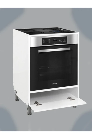 Ankastre Mutfak Dolabı, Ankastre Modül Dolap, Fırın Ocak Dolabı - Beyaz