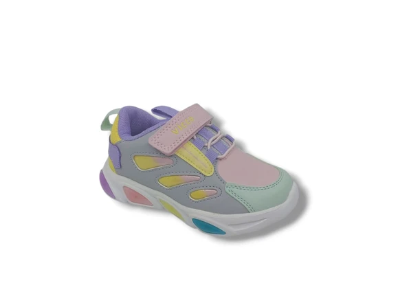 Vicco Lamb Bebek Kız Çocuk Pembe Işıklı Spor Ayakkabı - 4