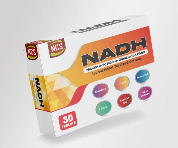 Nadh Safran Koenzim Q10 Glutatyon Teanin L-Arjinin Resveratrol 30 Tablet L-Sitrulin D-Riboz - Resim 7