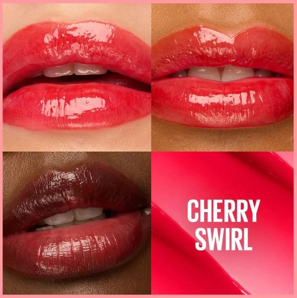 Maybelline New York Lifter Glaze Shea Yağı ve Hyalüronik Asit içeren Renkli Dudak Balmı - 04 Cherry Swirl - 3