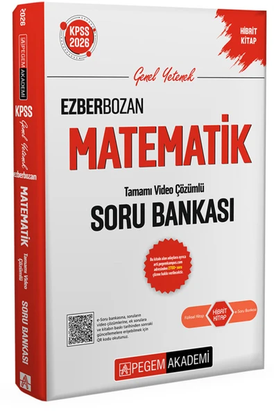 Pegem Matematik Ezberbozan Soru Bankası 2026 KPSS ürün görseli 1